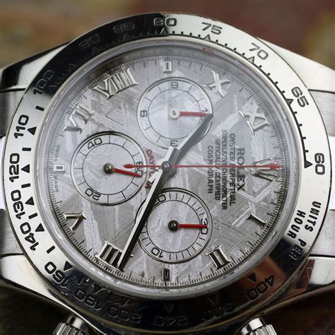 18ct white gold rolex daytona|Rolex daytona white gold meteorite.